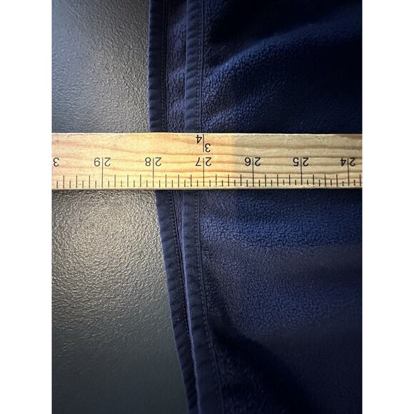 the north face Large women Pullover 1/4 ZIP Neck fleece jacket Navy Blue X11 - Picture 6 of 7